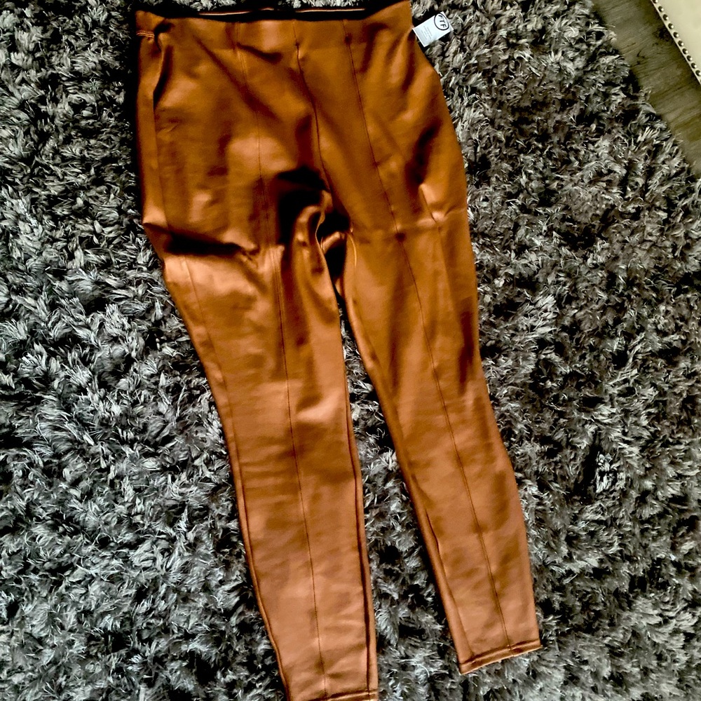 Sexy faux leather pants.